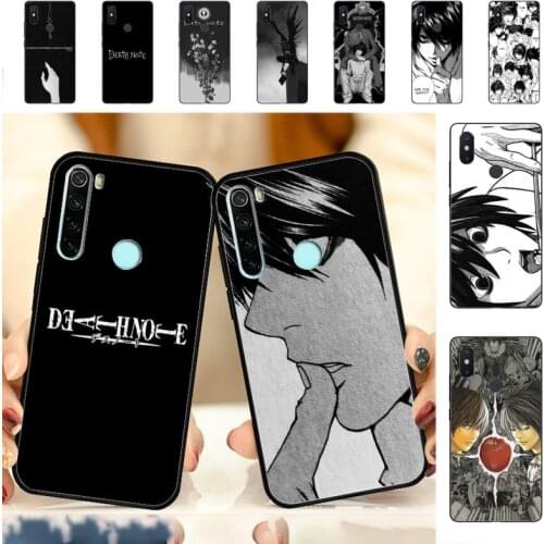 YNDFCNB Anime Death Note Phone Case for RedMi note 7 8 9 6 5 4 X pro 8T 5A