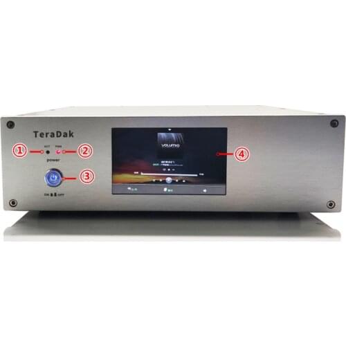 Latest arrival TeraDak SPi 2021Player+ DSD512 lossless digital player digital turntable+ES9038 analog output