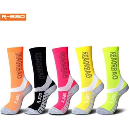 Kids Sports Socks (2 pairs) High Quality R-BAO Nylon Children Socks Outdoor Hiking Socks Running Cycling Socks