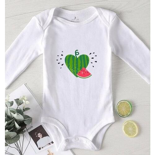 Long Sleeve Baby Jumpsuit Toddler Girls Undershirts Love Print Bodysuit for Babies Kids' Things Newborn Girl Summer Outfits