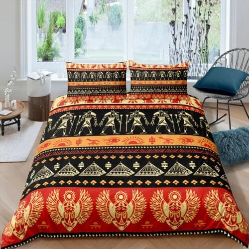 Home Textiles Luxury 3D Indian Totem Print Duvet Cover Set 2/3 Pcs Pillowcase Kids Bedding Set AU/EU/UK/US Queen and King Size
