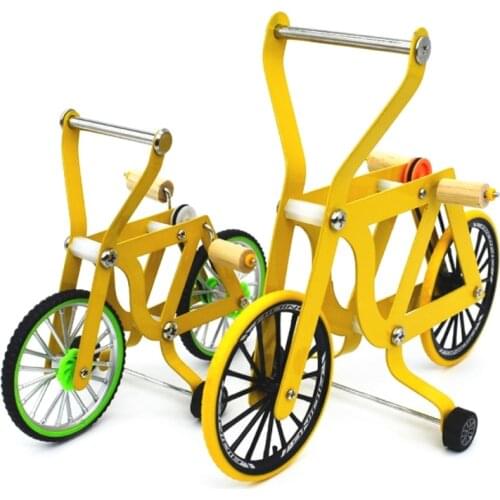 Bird Intelligence Training Props Yellow Bicycle Toy Parrot Educational Table Top Trick Prop Toys for Parakeet Cockatoo Au19 21