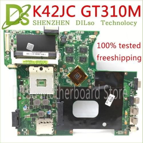 KEFU K42JC GT310M HM55 For ASUS X42J A42J K42J A40J K42JC Motherboard GT310M with 8 video chip Test Motherboard work 100