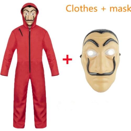 Halloween Party Salvador Dali Cosplay Movie Mask Money Heist The House of Paper La Casa De Papel Cosplay Costume Mask