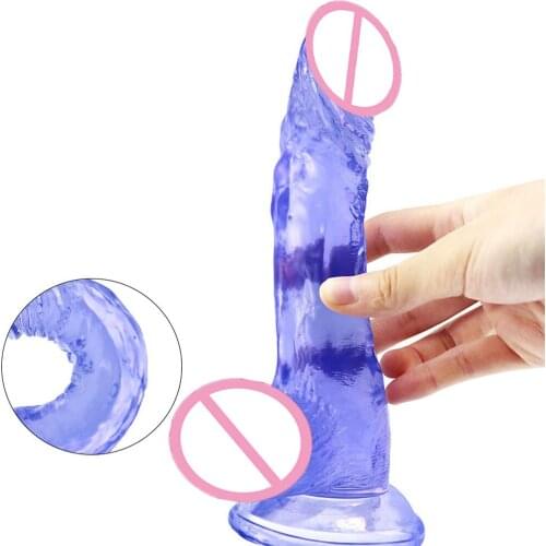 Skin Feeling Dildo Anal Plug Toys for Lesbian Orgasm Masturbators Soft Thick Penis Suction Cup Big Jelly Dick Adult Sex Toys