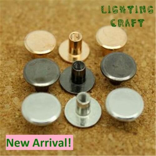 10mm Alloy Sewing Round Rivet Black/Bronze/Rose Golden/ Silver Colors For Clothes/Shoes And DIY Crafts Handmade Project