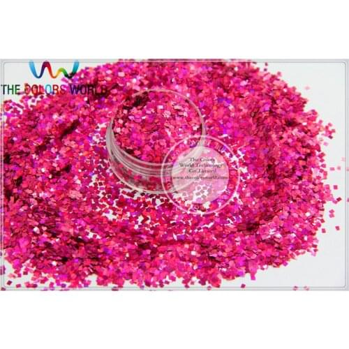 LM-92 Size 2 mm laser holographic Plum color Glitter paillette Square shape spangles for Nail Art DIY supplies1pack=50g
