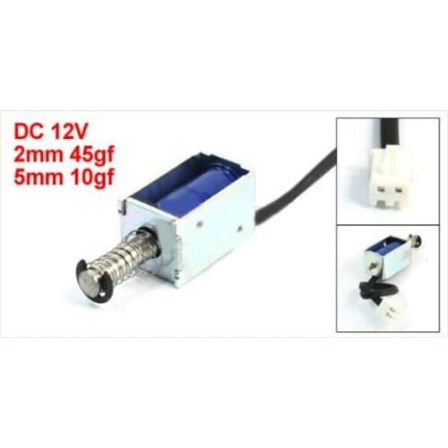 Small push type long stroke frame type push solenoid 0420S-12AS40 small door lock bank equipment door DC12V 0.3A