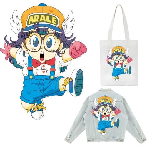 Cartoon Anime Girl Patches Cute Thermal Stickers on Clothes Iron-on Transfers for Clothing Thermoadhesive Patch Diy Applique