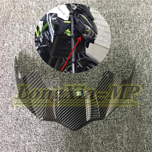Carbon fiber Headlight Head hood cover under Fairing For Kawasaki Z900 2017-2019