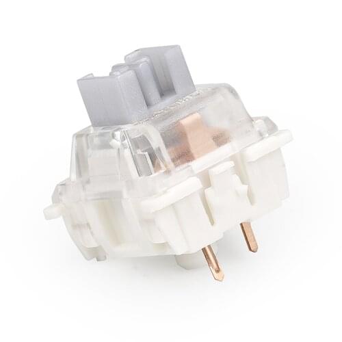 Gateron 3Pin Silver Pro Switch Original Factory lubrication Switches Double Spring For All Standard Gaming Mechanical Keyboard