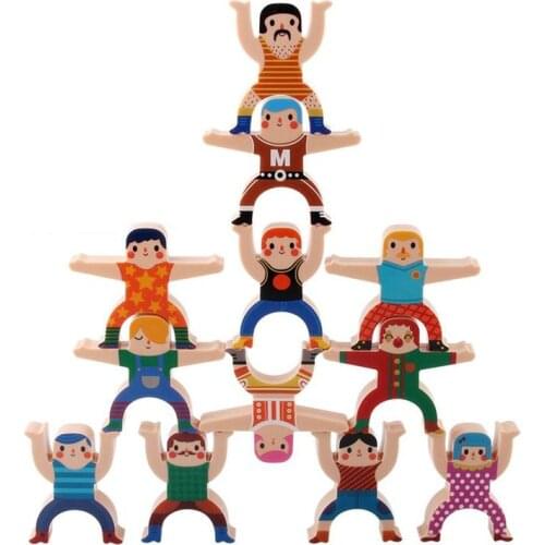 Plastic Hercules Balance Block Childrens Stacking High Building Block Toy Parent-child Interactive Educational Toy Gift