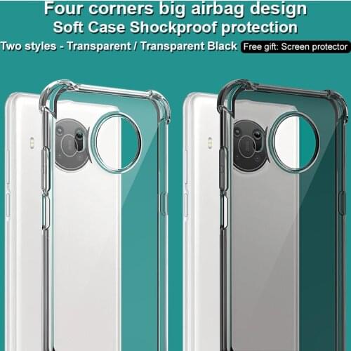 For Nokia X20 Case IMAK Shock-Resistant Airbag Shockproof Soft TPU Back Cover Case for Nokia X10