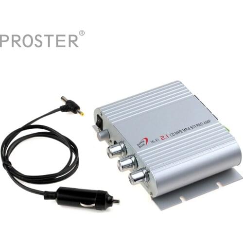 Proster Wholesale 100% New Lepy Lp-838 2.1 3 Channel Stereo Mini Computer Car Amplifier 3.5mm Headphone out Subwoofer Out