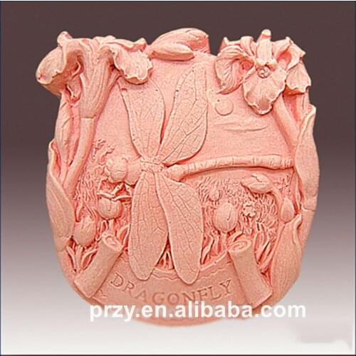 DIY Garden Dragonfly Food-grade handmade silicone soap candle cake decoration mold