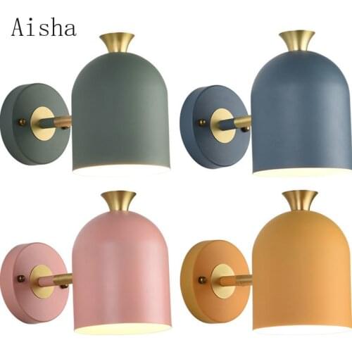 Modern Nordic Simplicity LED Creativity Colour Wall Light Kitchen Dining Room Bed Room Foyer Study Aisle Children Room Wall Lamp