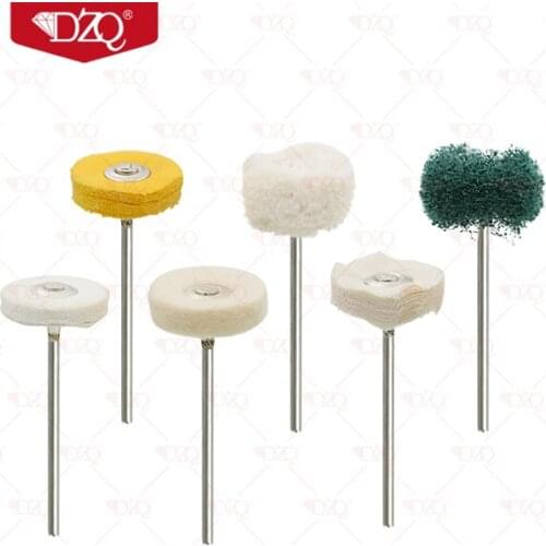 Hot sale jewelry tools ultra-soft contton string buff mounted muslin buffs with stainless steel shank