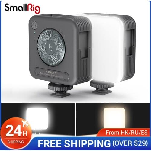 Simorr P96 LED Video Light, Portable LED Camera Lights, 96 LED Beads for Photography Videography Lighting,with 3 Cold Shoe-3286