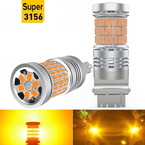 2x 3156 S25 1156 P21W LED Canbus No Hyper Flash BAU15S PY21W 7440 W21W LED Bulbs For BMW Audi Mercedes VW Car Turn Signal Light