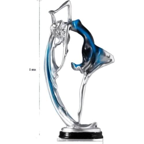 Dancing girl Creative Decor Art Crafts Abstract Sculpture Home Office Desktop Decoration Ornament Gift