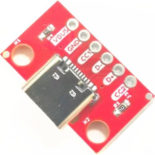 TYPE-C Test Board USB3.1 16P To 2.54 High Current Power Adapter Board