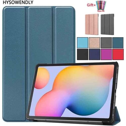 Slim Tablet Coque For Samsung Galaxy Tab S6 Lite 10.4 SM-P610 P615 Case Smart Stand PU Leather Shell for Samsung P610 P615 Cover