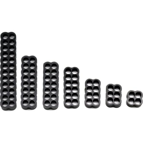 High quality 6 colors Round Acrylic Cable Combs for 18AWG single sleeved wire-2pcs