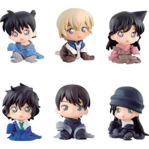 Japan Detective Conan anime figures 5CM Q version Rachel Moore Edogawa Konan PVC action figure toy Collection Model Doll Gifts