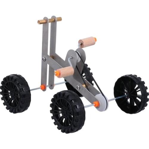 1pc Bird Intelligence Training Toy Parrot Bike Toy Three-Wheel Four-Wheel Educational Bird Foot Talon Toy Parrot Bicycle Toy