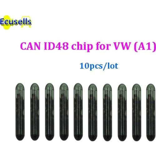 10pcs/lot Glass for Volkswagen CAN TP23 ID48 A1 Megamos-Crypto Transponder ID 48 Chip for VW remote Key ID:48