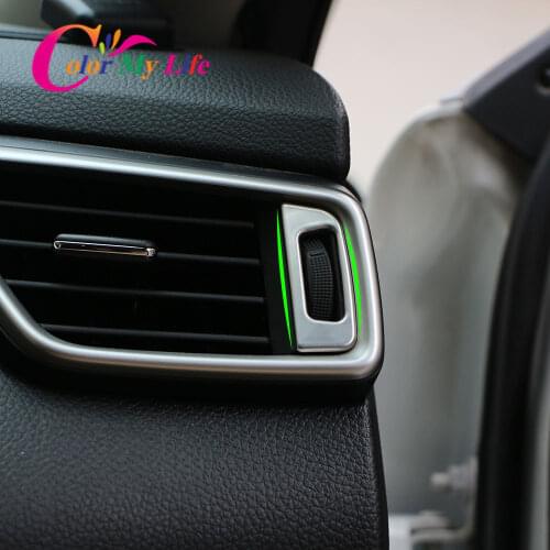 2Pcs Interior Stainless Steel Car Air Vent Adjustment Knob Cover Trim for Nissan X-trail Xtrail T32 Qashqai J11 2013- 2018