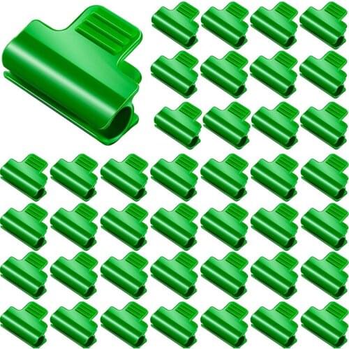 40 Pcs Greenhouse Plastic Film Fixing Clips Cover Netting Hoop Frame Shading Rod Greenhouse Clamps Extension Support Fastener