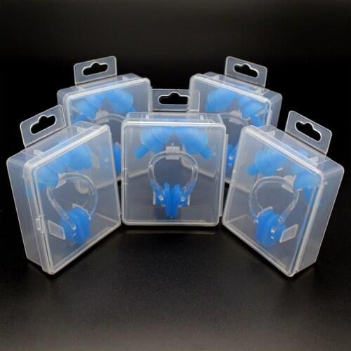 5boxs=5set Waterproof Swimming Silicone Swim Earplugs for Adult Sleep travel Swimmers Children Diving Soft Anti-Noise Ear Plug