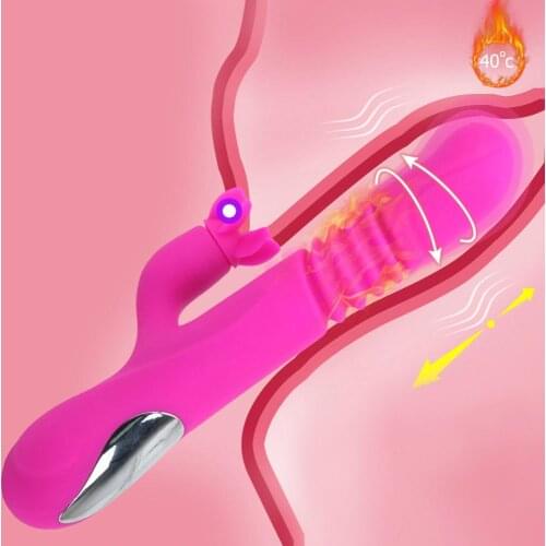 Automatic Dildo G Spot Vibrator Clitoris Stimulator Heating Rotation Thrusting Vibrator Female Masturbator Sex Toys For Women
