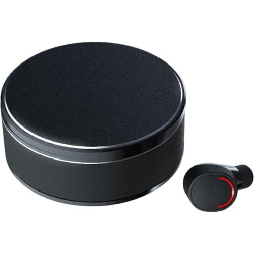 Bluetooth 5.0 Wireless Earphone In-ear Headphone Single Dual Optional Stereo HiFi Sound Effect with Charging Compartment