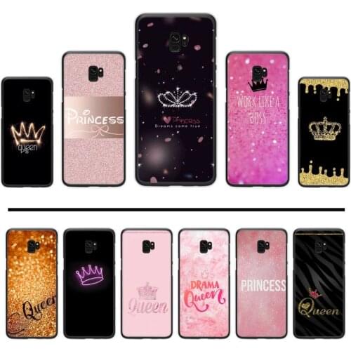 Queen princess crown Phone Case For Samsung Galaxy S5 S6 S7 S8 S9 S10 S10e S20 edge plus lite