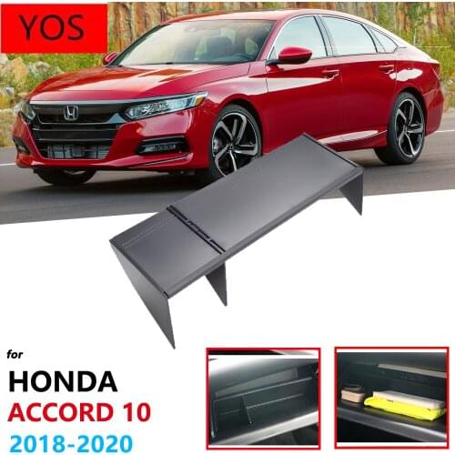 For Honda Accord 10 X 2018 2019 2020 10th Car Co-pilot Glove Box Storage Accessories Internal Sorting Partition Console Tidying