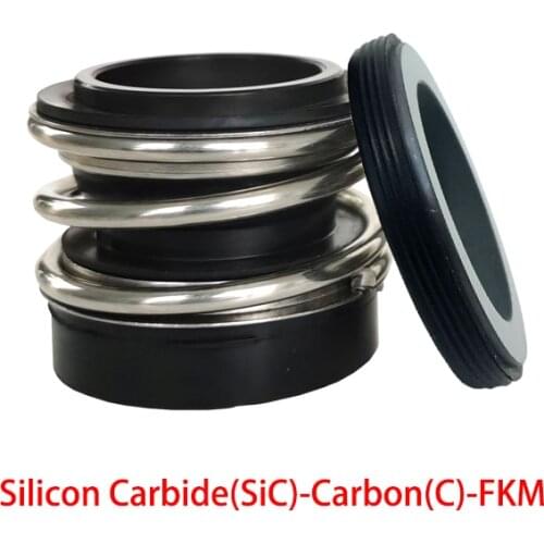 MB2/MG12-18/20/22/24/25/28/30 Ceramic Carbon FKM Fluororubber Water Pump Single Face Coil Spring Bellows Shaft Mechanical Seal
