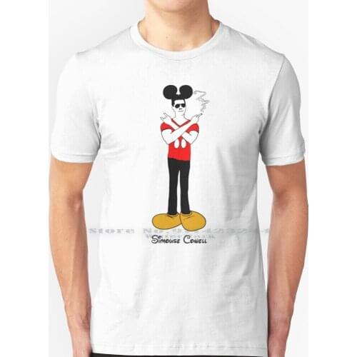 Simouse Cowell T Shirt 100% Pure Cotton X Factor American Idol Pop Music Pop Art Xeper Simon Cowell Mickey Celebrity Funny