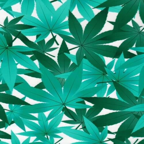 Hydrographic-film-transfer CSMU718 0.5M*20M green maple leaves with transparent hydrographic film