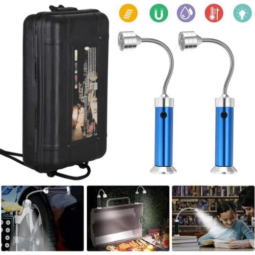 KKmoon 9 LED 2pcs Magnetic Grill Light Lamp 360 Degree Adjustable for BBQ Barbecue Grilling Lights Outdoor Grill Lighting Tools