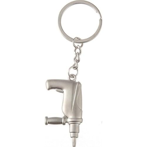 Hot Fashion Tools Keychains Spanner Hammer Saw Ax Wrench Ruler Alloy Pendants With Useful Electric drill Key Chain Jewelry Gifts