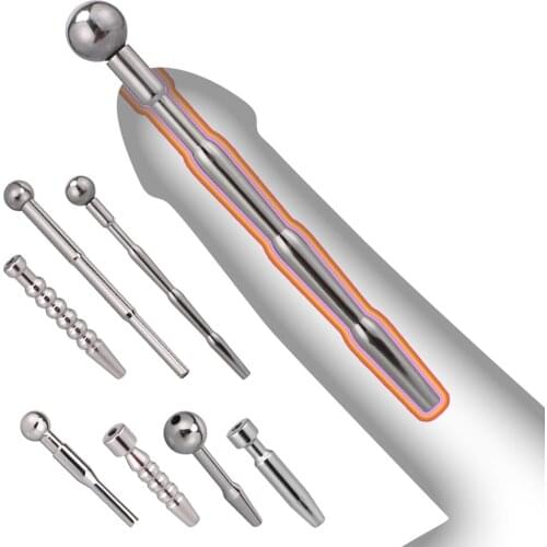 Metal Horse Eye Stick Penis Plug For Male Urethral Catheter Urethral Dilator Cock Plug Sex Toy For Men Sex Products