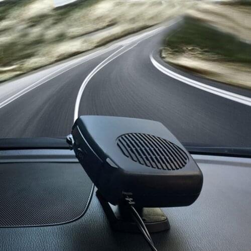 New 200W 12V Glass Heater Mini For Car Electric Fan Heated Windshield Windows Defroster Defog Dashboard Cooling Fan 13x10cm