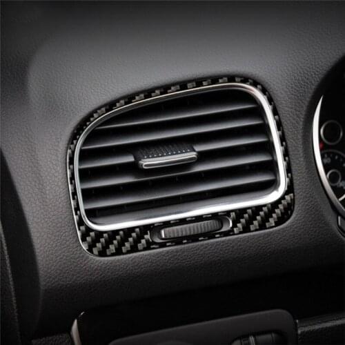 Fits for VW golf 6 2008-2012 gti R MK6 scirocco 2009-2016 Car accessories carbon fiber left and right air outlet car sticker 3D
