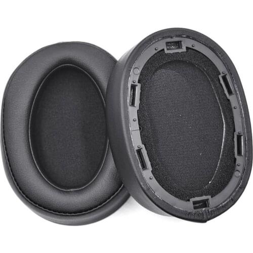 1 Pair Headset Cushion Skin-friendly Breathable Black Noise Reduction Headphone Pad Replacement for Sonys MDR-100ABN 100ABN Head