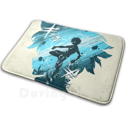 Thunderbold Power Mat Rug Carpet Anti-Slip Floor Mats Bedroom Hunter X Hunter Hunterxhunter Hxh Killua Thunder Thunderbolt Volt