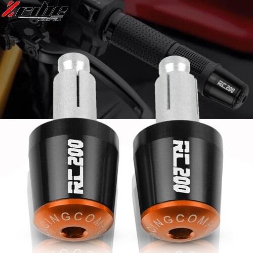 RC200 Motorcycle CNC 22MM Handlebar Grips Handle Bar Cap End Plugs FOR RC 200 RC200 RC390 RC 390 2014-2018 2015 2016 2017