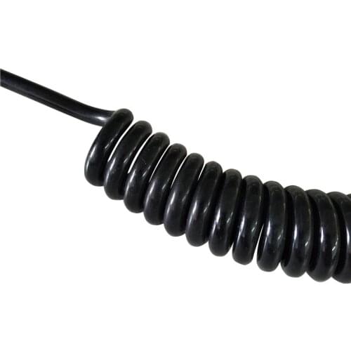 Coil Leash Surf Leash Surfboard Leash 9ft/12ft 9mm 2 Stainless steel swivel Leash Black/Clear black