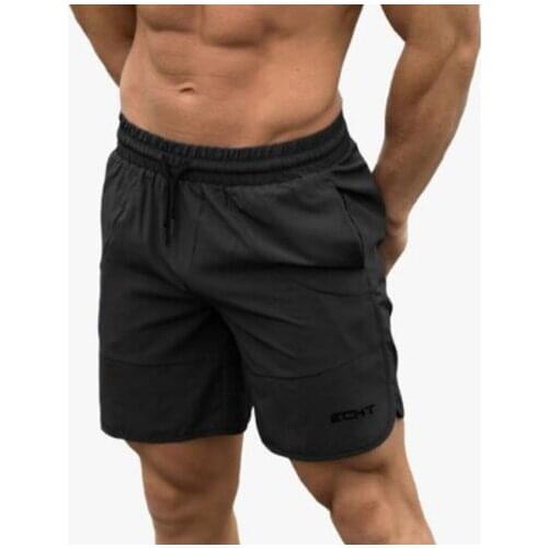 Human Polyester Shorts New Casual Fashion Sports Schools Fitness Bodybuilding Short Broek Male Jogger Knee Stretch Jo
